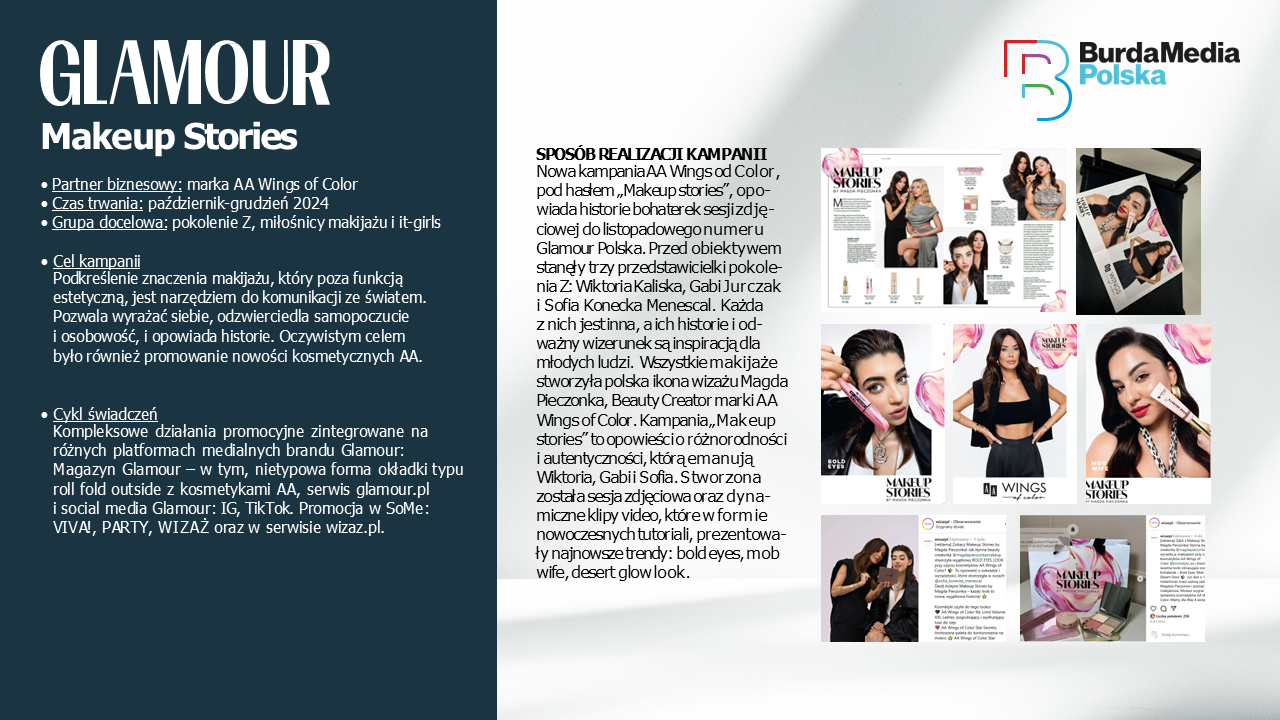 reklama w magazynie glamour