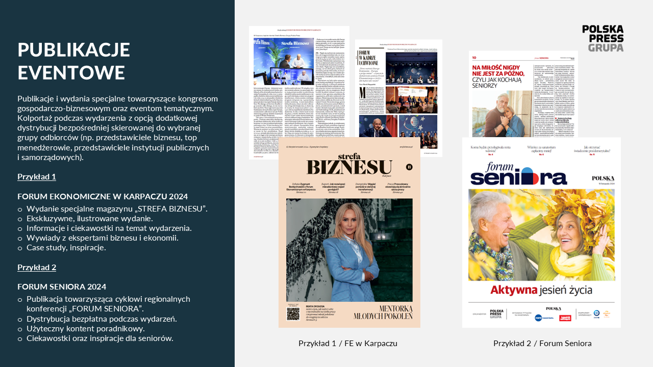 publikacje eventowe w dziennikach regionalnych